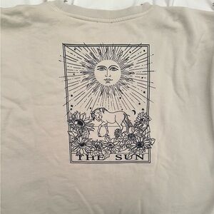 J. Crew terry sun tarot card sweatshirt medium